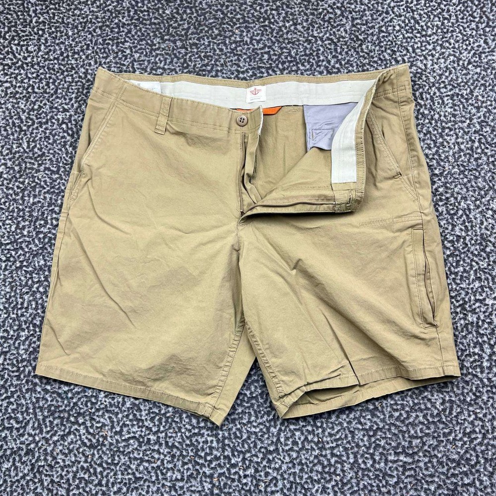 Dockers Chino Shorts Men 40 Khaki Tan Stretch Pocket Outdoor